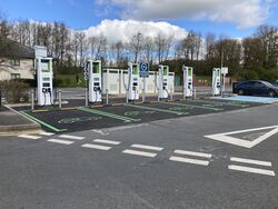 Six GRIDSERVE charging points.