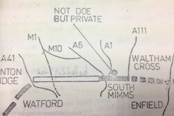 A map of Bignell's Corner.