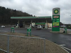 BP petrol station.