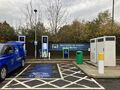 Electric vehicle charging point: BP Pulse Ashington 2025.jpg
