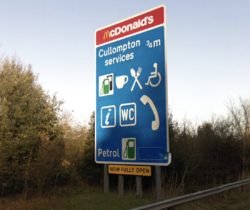 McDonald's Cullompton services.